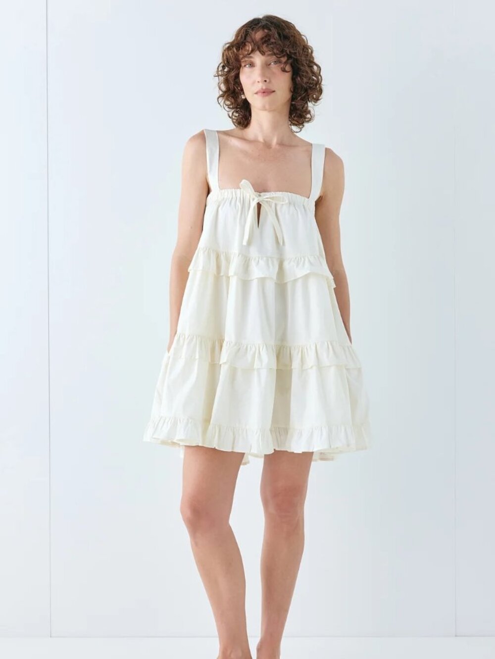 VRG Grl Lila Mini Dress Cream